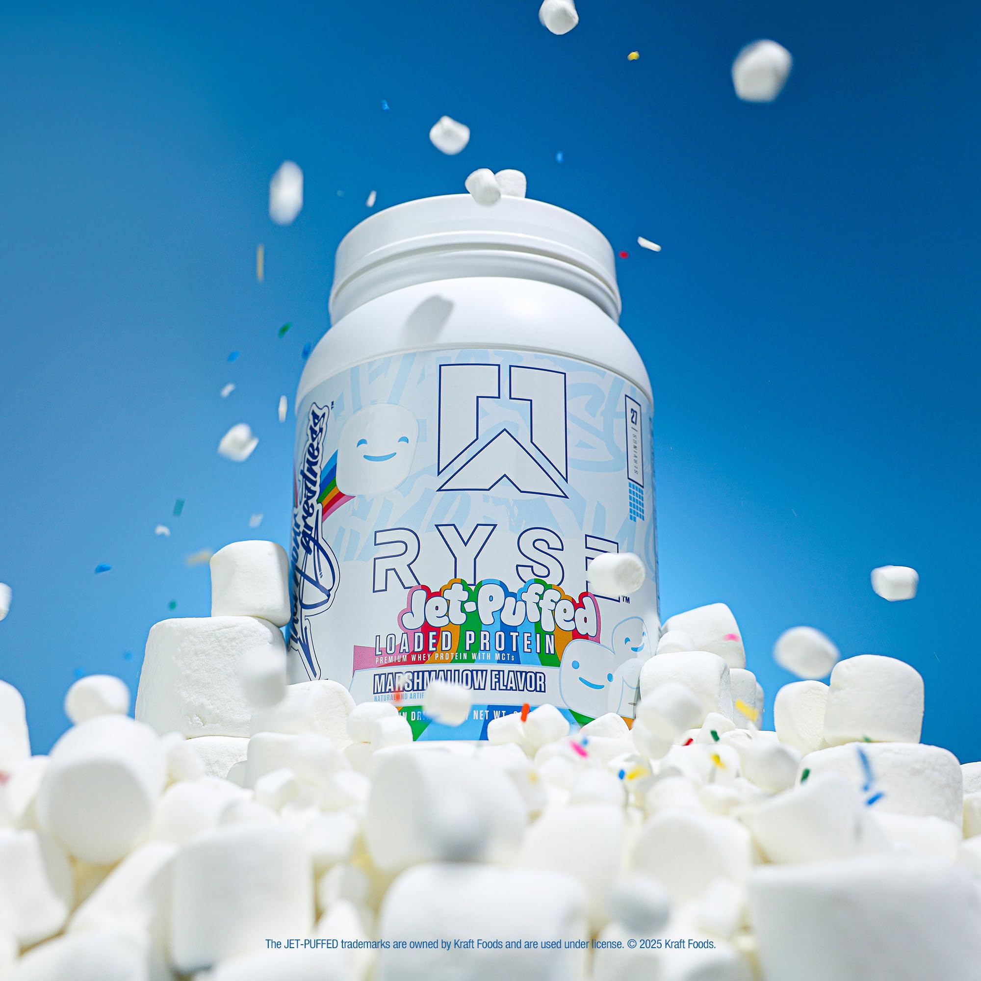 RYSE Up Supplements etiqueta con ingredientes clave y beneficios claros