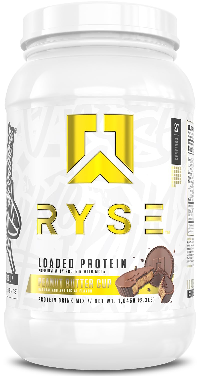 RYSE envase frontal mostrando etiqueta y beneficios para nutrición