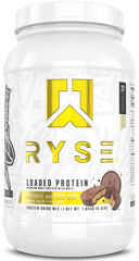 RYSE envase frontal mostrando etiqueta y beneficios para nutrición
