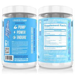 RYSE Up Supplements atleta en gimnasio tomando Loaded Pump para potencia y resistencia en sesión