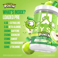 RYSE scoop servido en vaso listo para mezclar y consumir