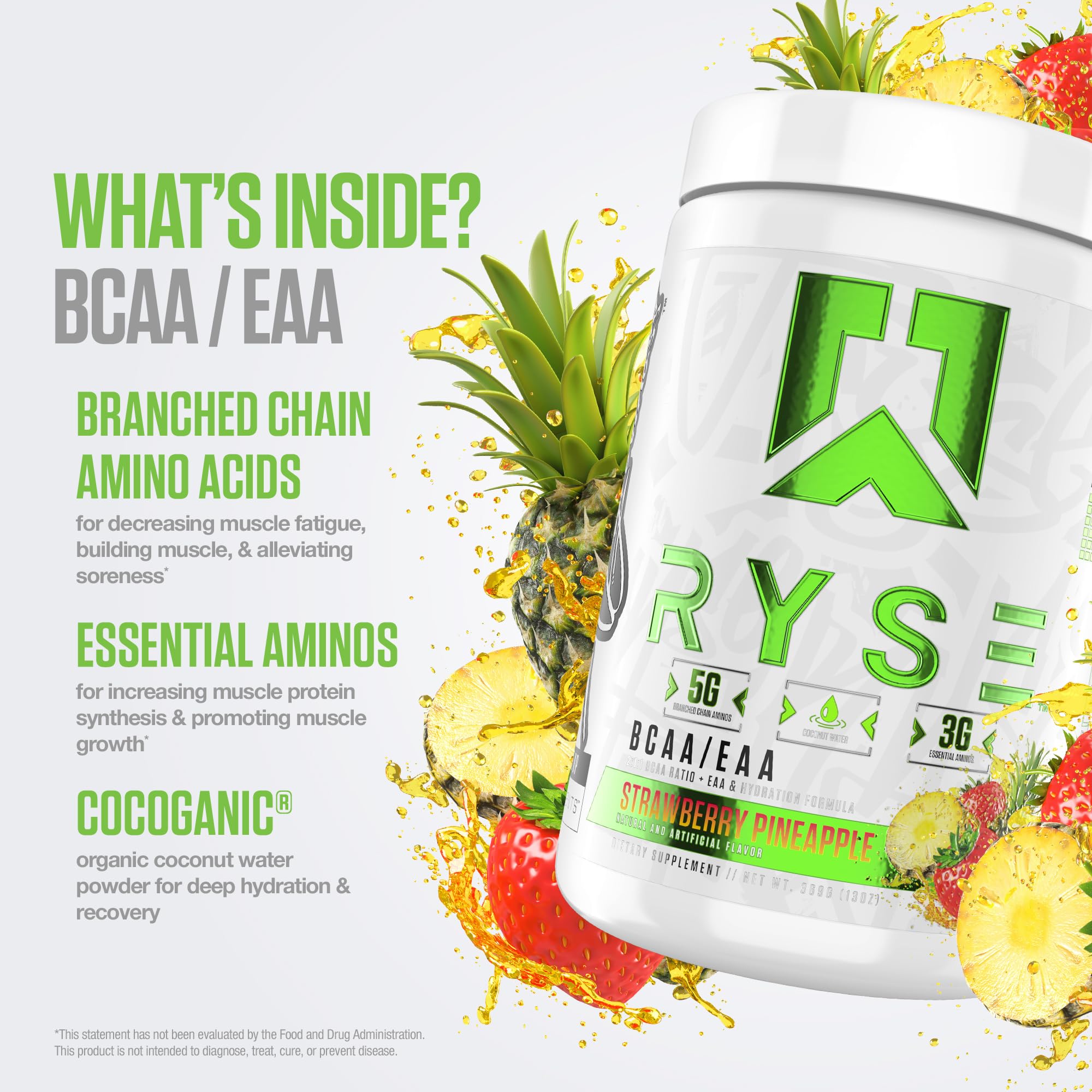 RYSE Up Supplements cuchara con porción, beneficio: control fácil de dosis