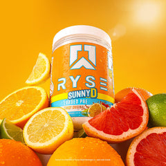 RYSE Up Supplements etiqueta nutricional enfocada en ingredientes clave y transparencia