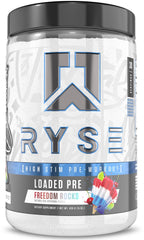 RYSE Up Supplements envase frontal mostrando branding y cantidad