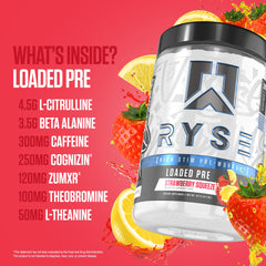 RYSE Up Supplements bebida preparada en vaso para energía sostenida