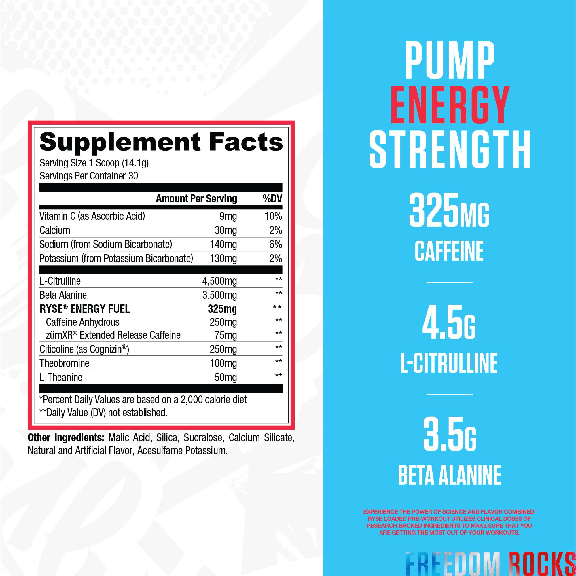 RYSE Up Supplements textura del polvo para mezcla rápida y homogénea