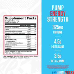 RYSE Up Supplements textura del polvo para mezcla rápida y homogénea