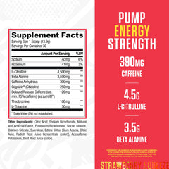 RYSE Up Supplements textura del polvo rosado indicada para disolución rápida