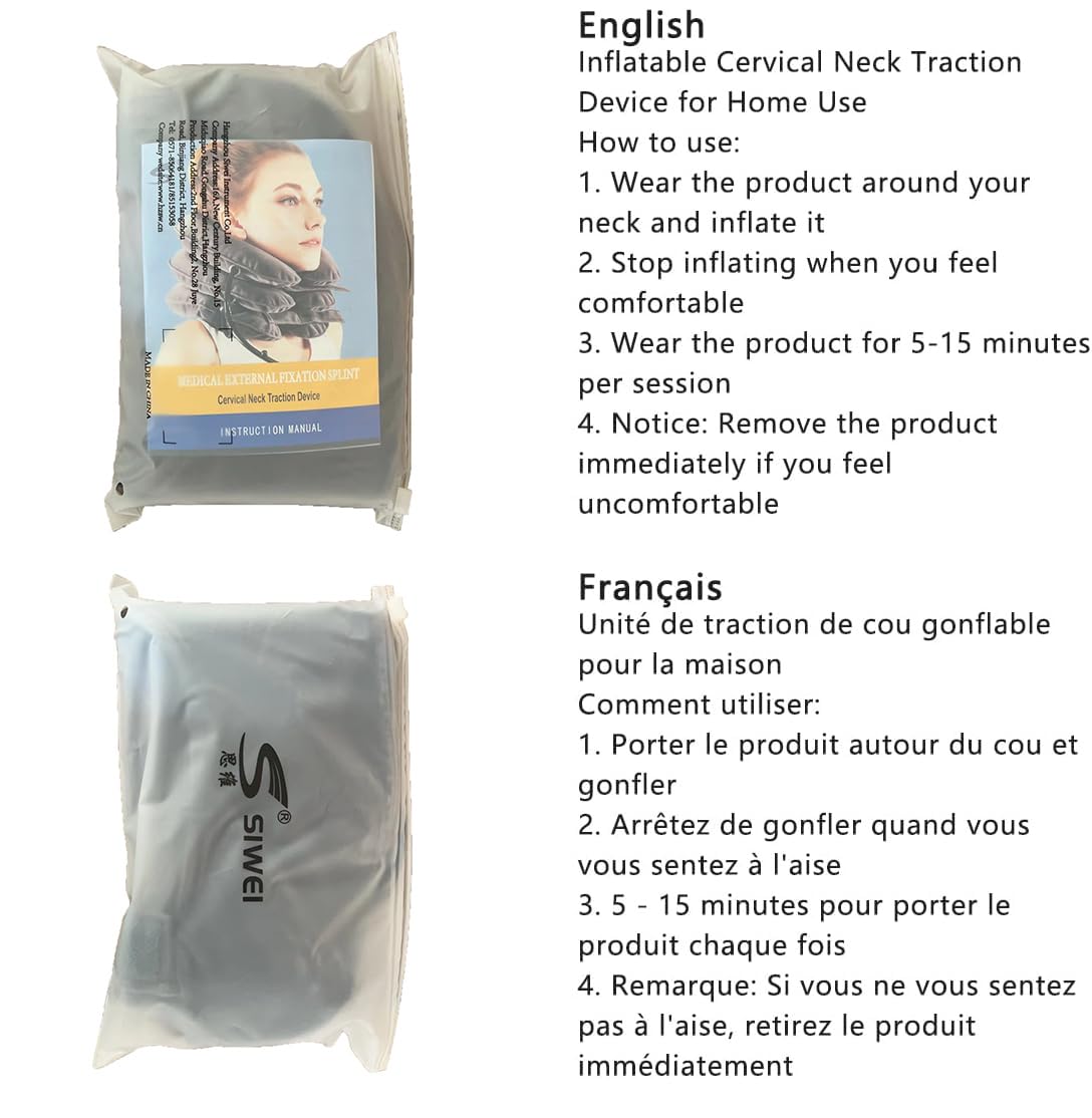 Empaque del S collar con instrucciones claras y lista de características