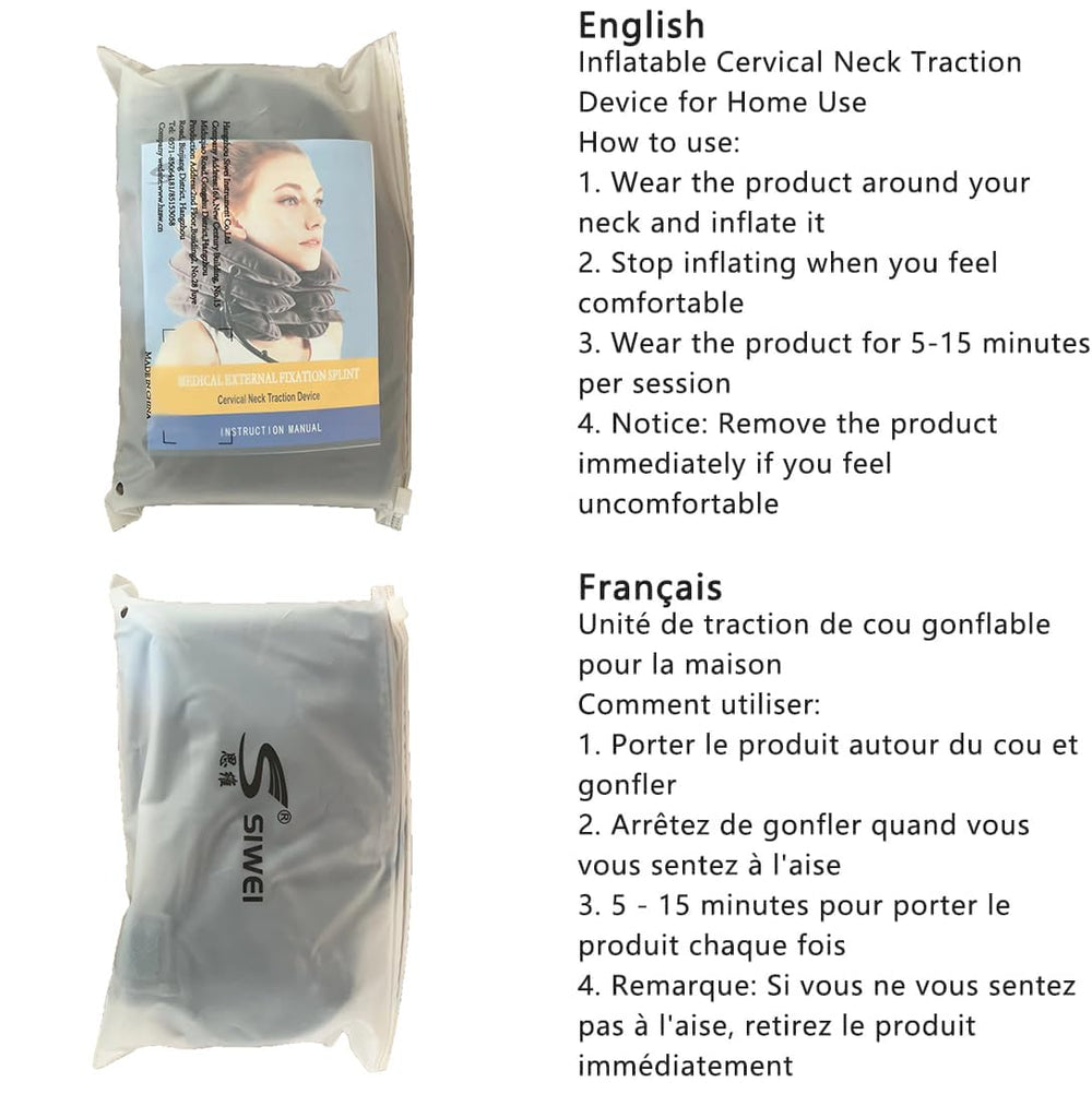 Empaque del S collar con instrucciones claras y lista de características