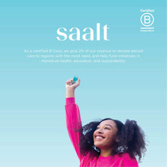 saalt escena lifestyle con ropa diaria mostrando discreción y comodidad