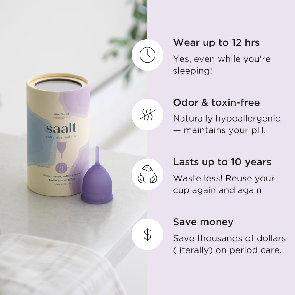 saalt comparación de tallas small y regular para elegir flujo