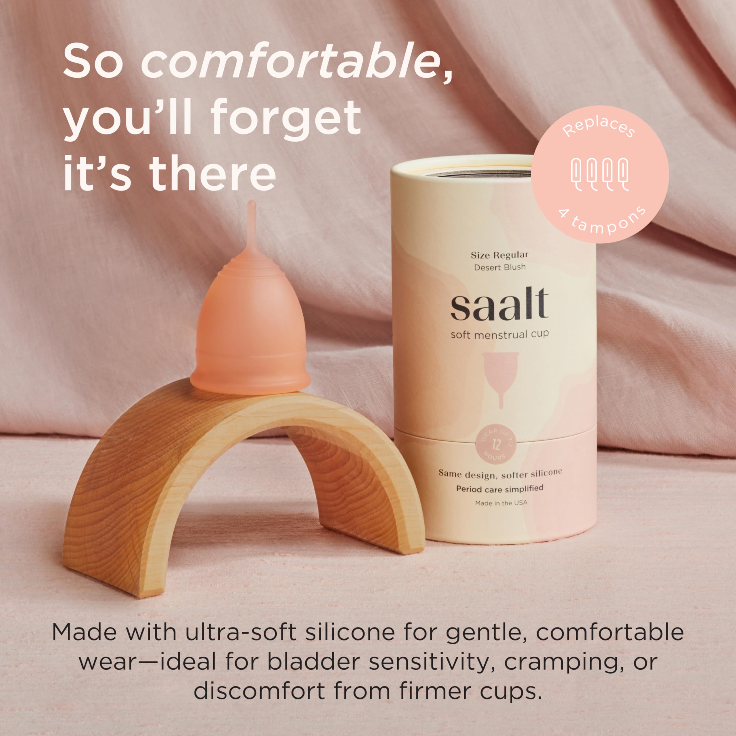 Saalt primer plano textura de silicona médica para suave adaptación