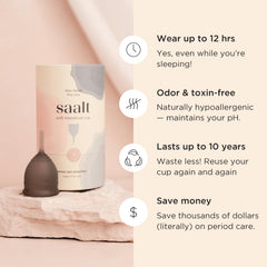 Saalt Soft comparación de tallas para elegir flujo adecuado