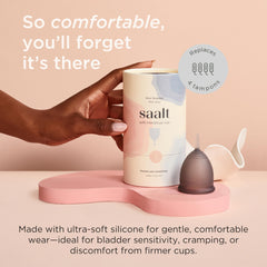 Saalt Soft primer plano de silicona suave que facilita confort
