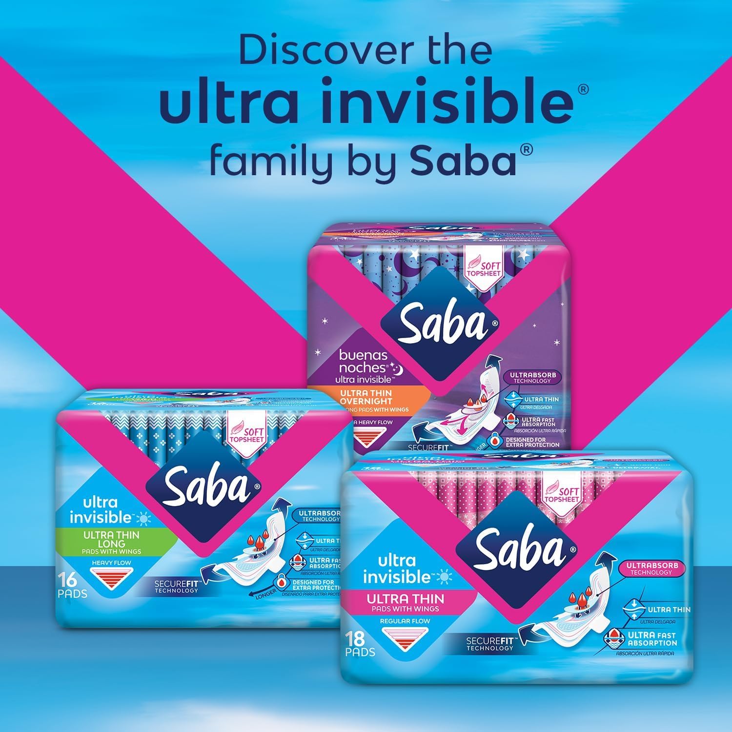 SABA alas sujetas a ropa interior ofrecen ajuste seguro