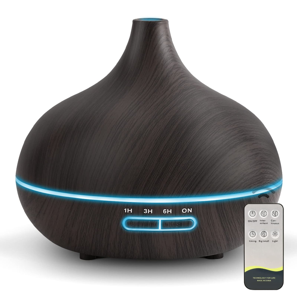 SACATR difusor frontal mostrando diseño y capacidad para ambientes grandes