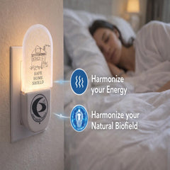 Safe Connect Plus enchufado en sala para armonizar energía