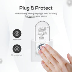 Safe Connect Plus placa interior simulada con frecuencias codificadas visible