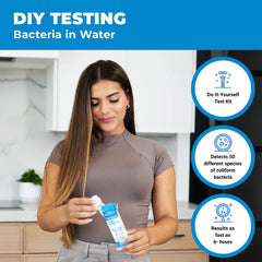 Safe Home vial en primer plano que destaca la tecnología patentada y esterilidad