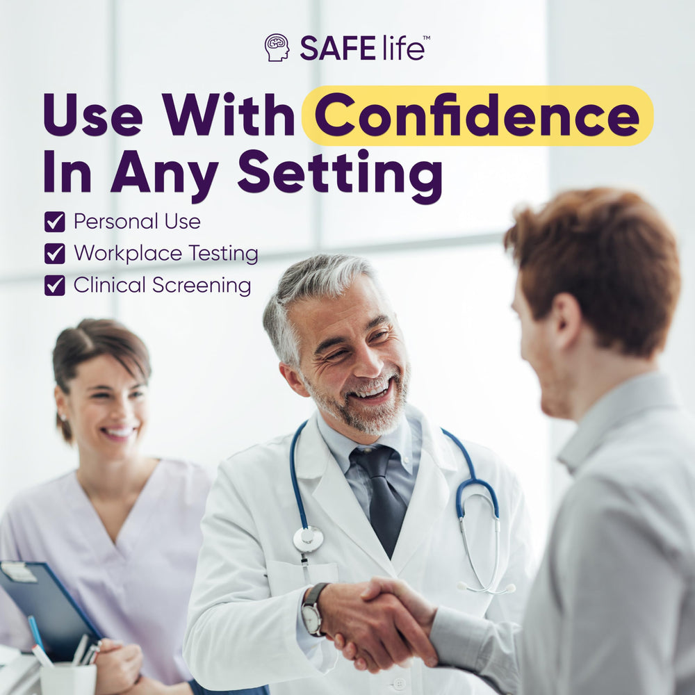 SAFE LIFE set completo presentado, 10 tiras selladas para conveniencia