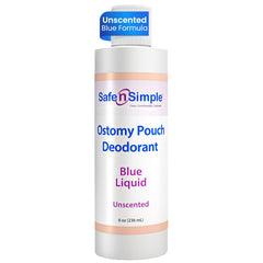 Safe n' Simple botella frontal mostrando diseño y volumen 8 oz, ofrece confianza discreta