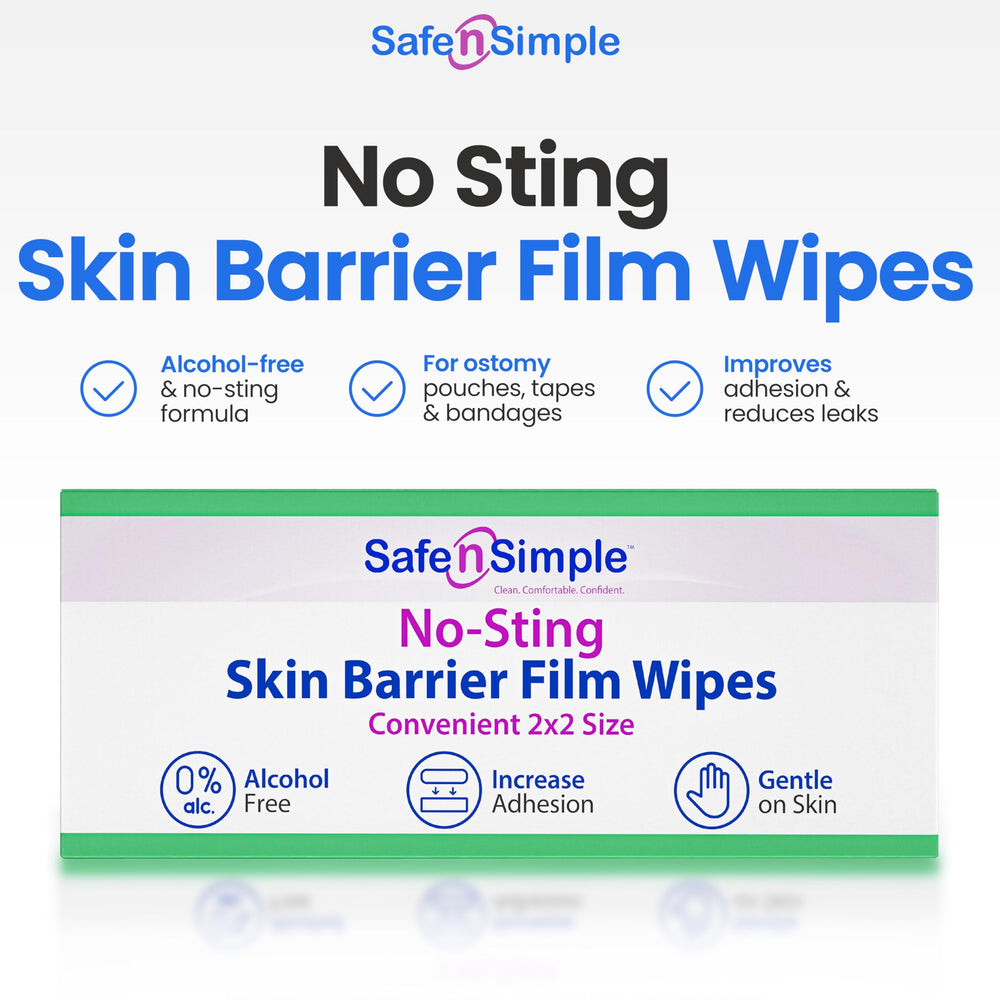 Safe n' Simple textura de la película seca en la piel, protección respirable