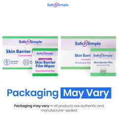 Safe n' Simple primer plano de toallita, textura suave que cuida la piel