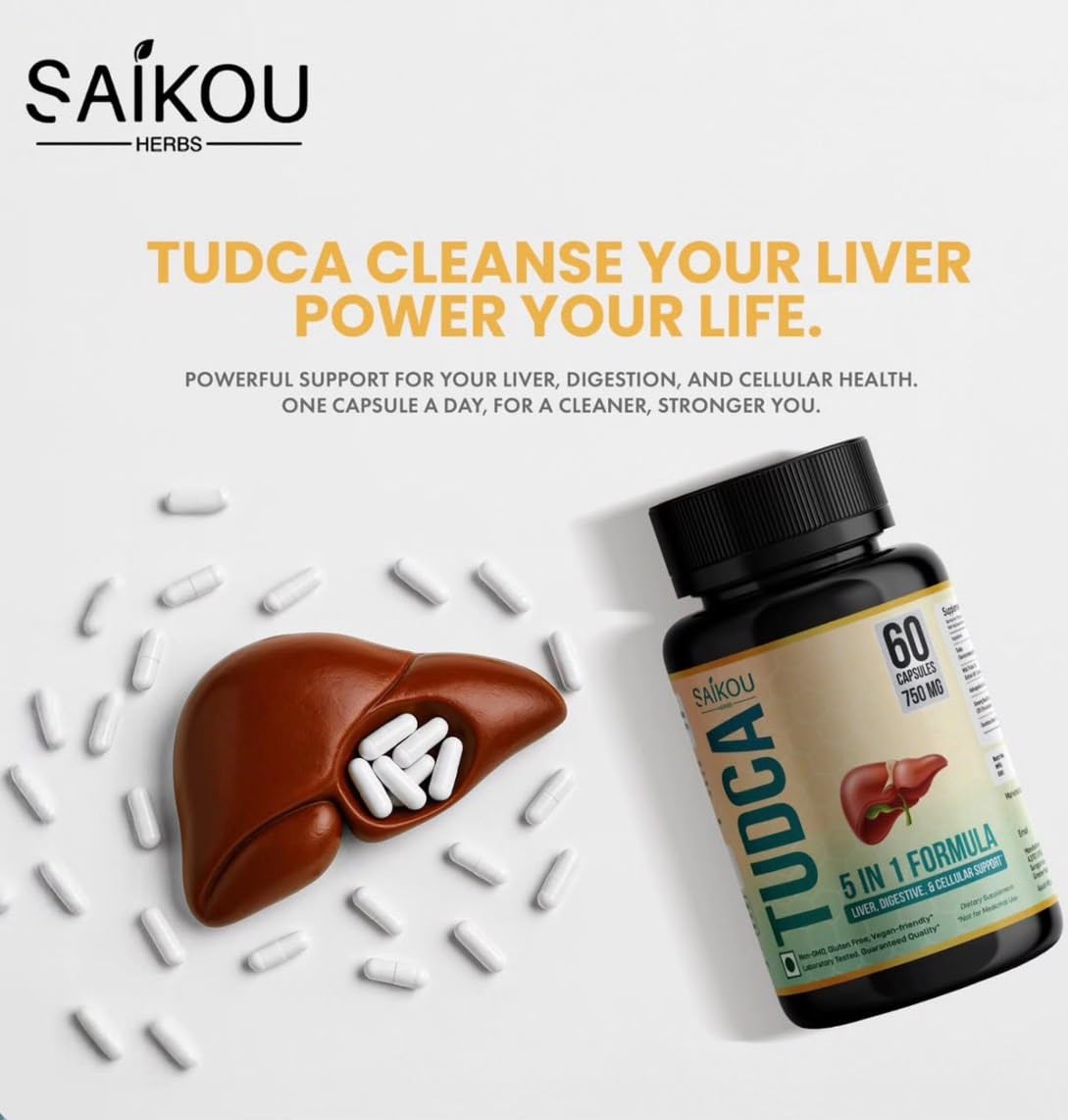 SAIKOU HERBS cápsula en mano para apreciar tamaño y dosificación práctica