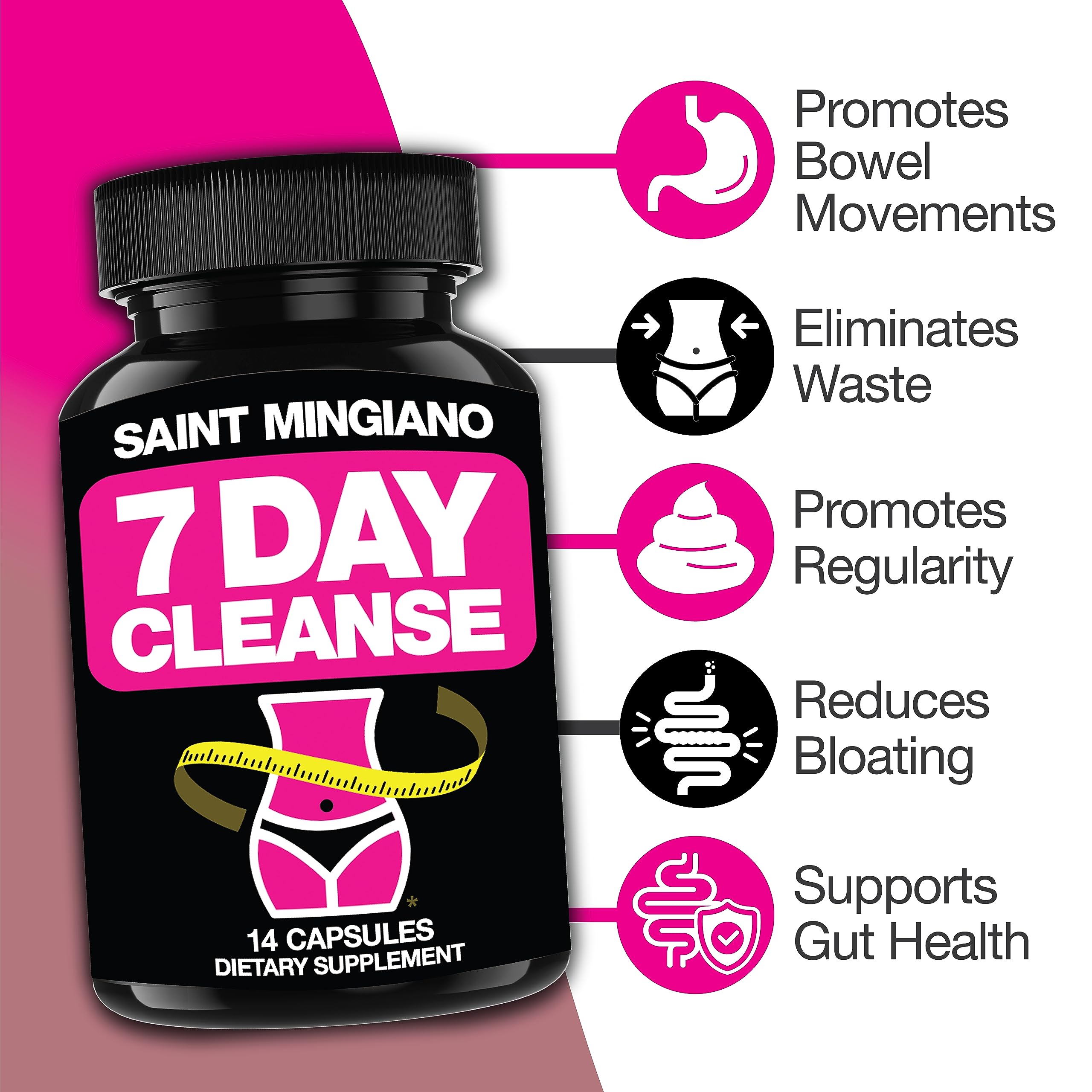 Saint Mingiano ingredientes senna y psyllium ilustrando origen natural