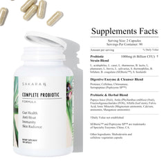 SAKARA ingredientes vegetales frescos que inspiran la formulación limpia del probiótico