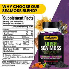 Sakoon nutrition detalle de etiqueta con ingredientes clave visibles