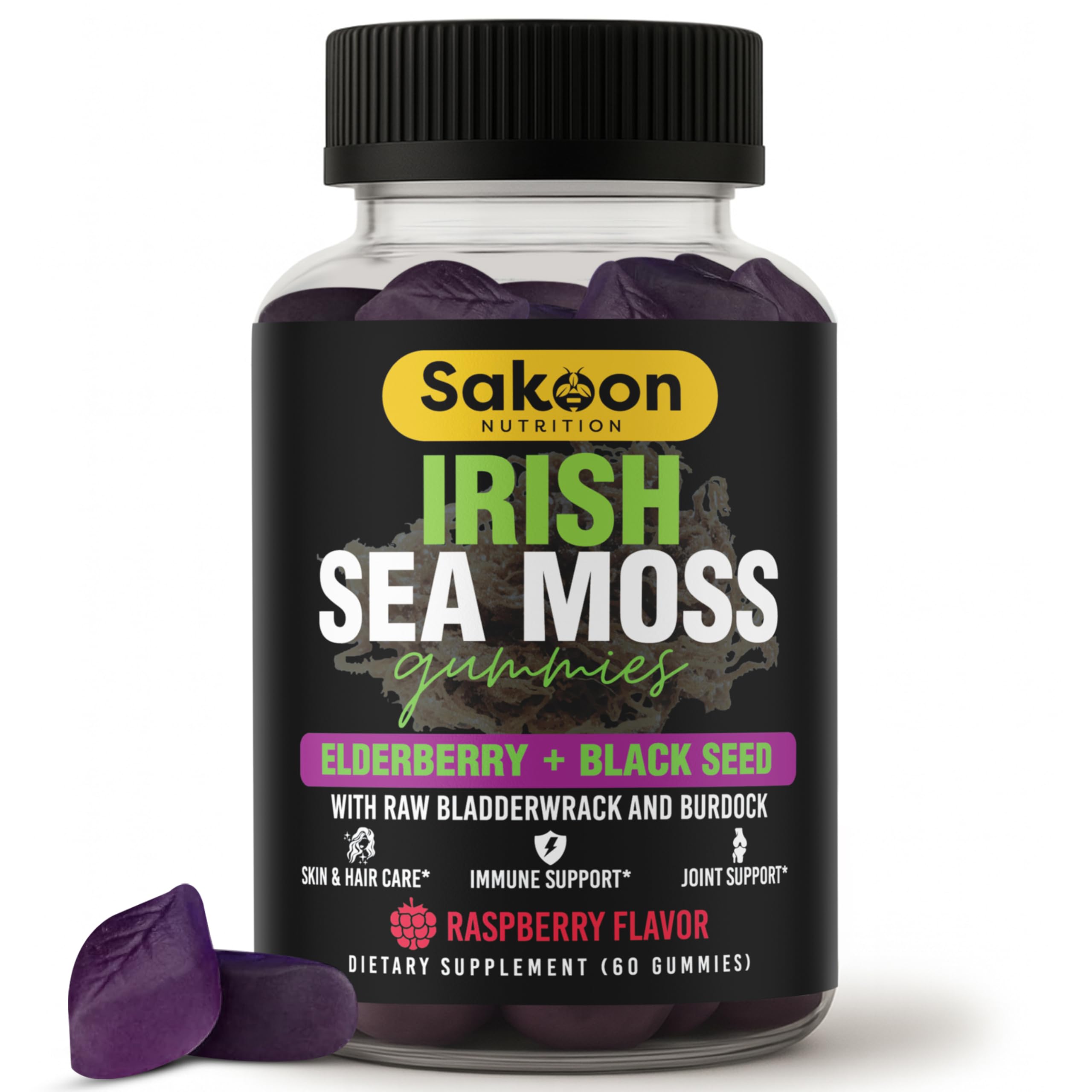 Sakoon nutrition frasco frente mostrando etiqueta y beneficios