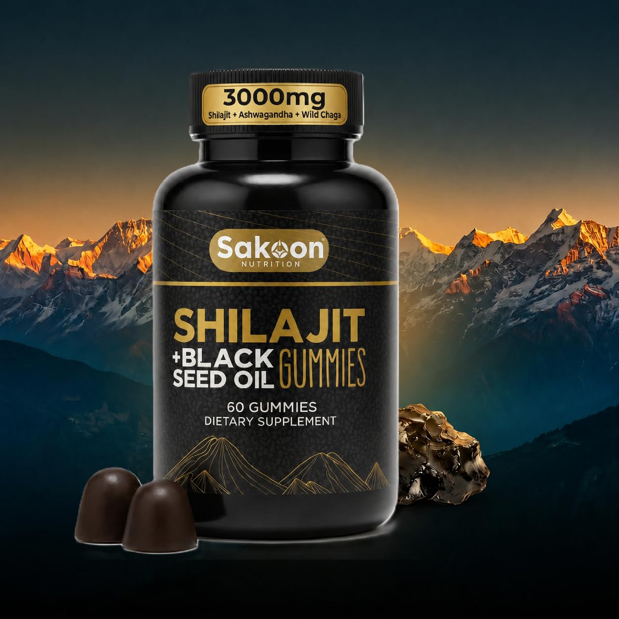 Sakoon Nutrition frente del empaque mostrando marca y beneficio energético