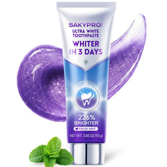 SAKYPRORAL empaque frontal mostrando diseño morado y beneficio estético