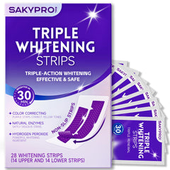 SAKYPRORAL empaque frontal mostrando 28 tiras y beneficios visibles