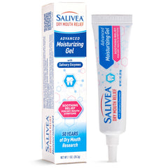 Salivea tubo frontal mostrando diseño y fácil aplicación
