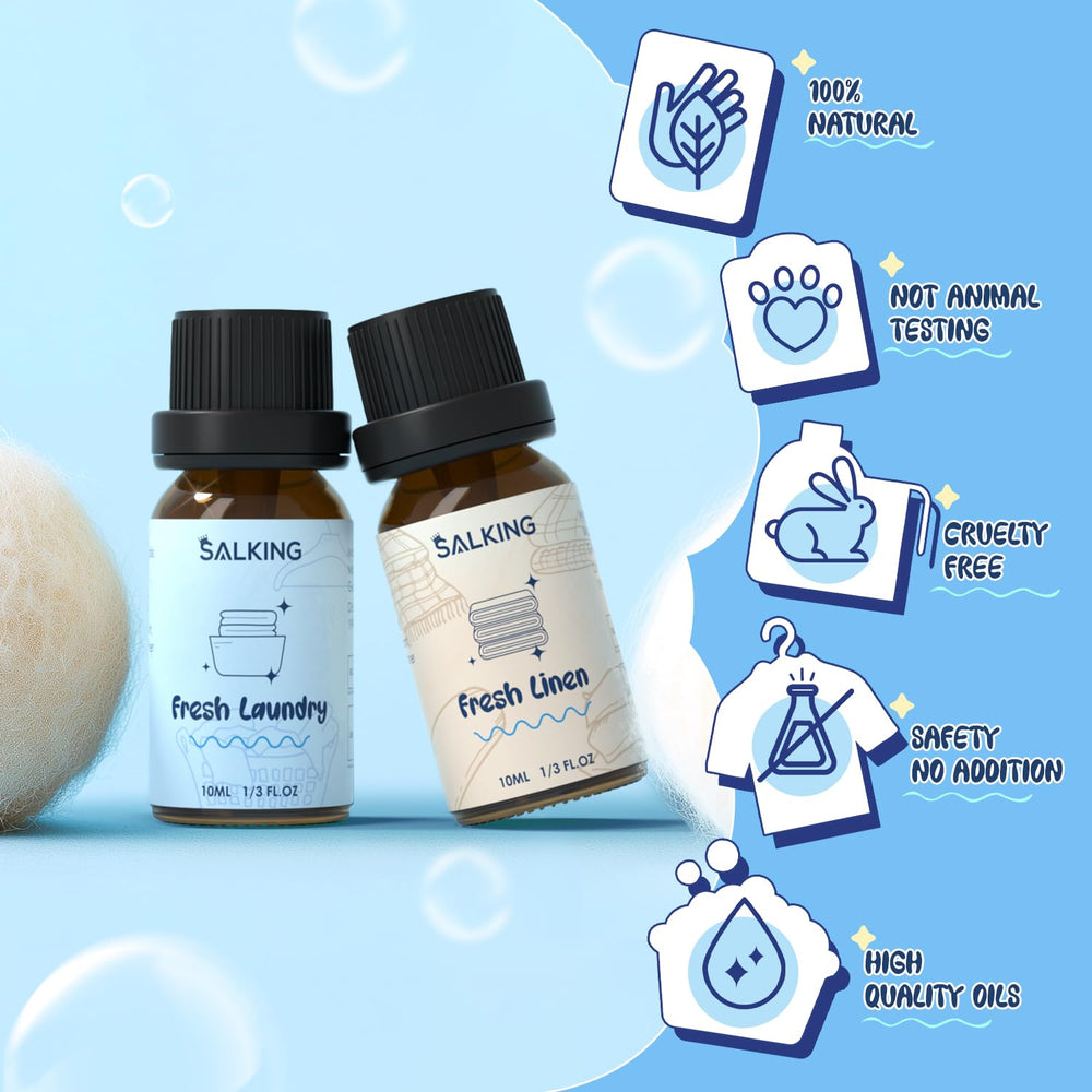 SALKING bolas de secadora con aceite aplicadas para mantener ropa perfumada