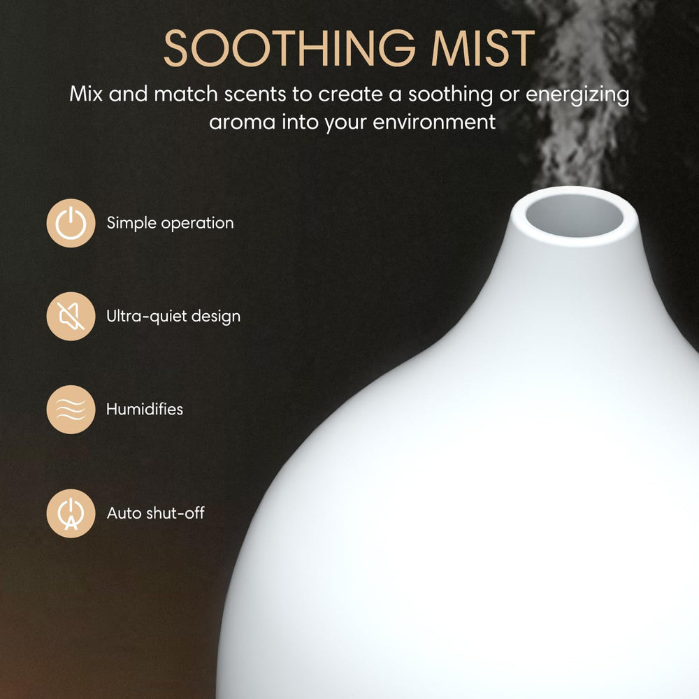 SALKING difusor en uso sobre mesita con niebla y aroma relajante