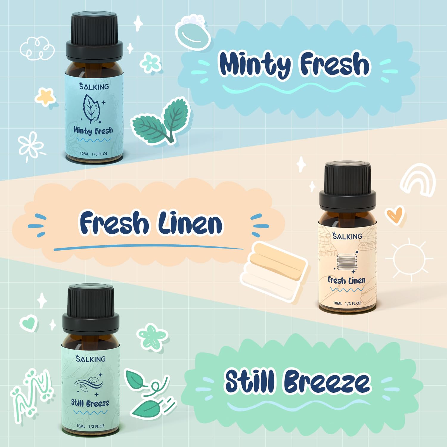 SALKING aceite en difusor en sala moderna para aroma continuo y ambiente limpio