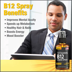 Etiqueta de producto Salt Lake Supplements B12 con ingredientes y certificaciones visibles para confianza
