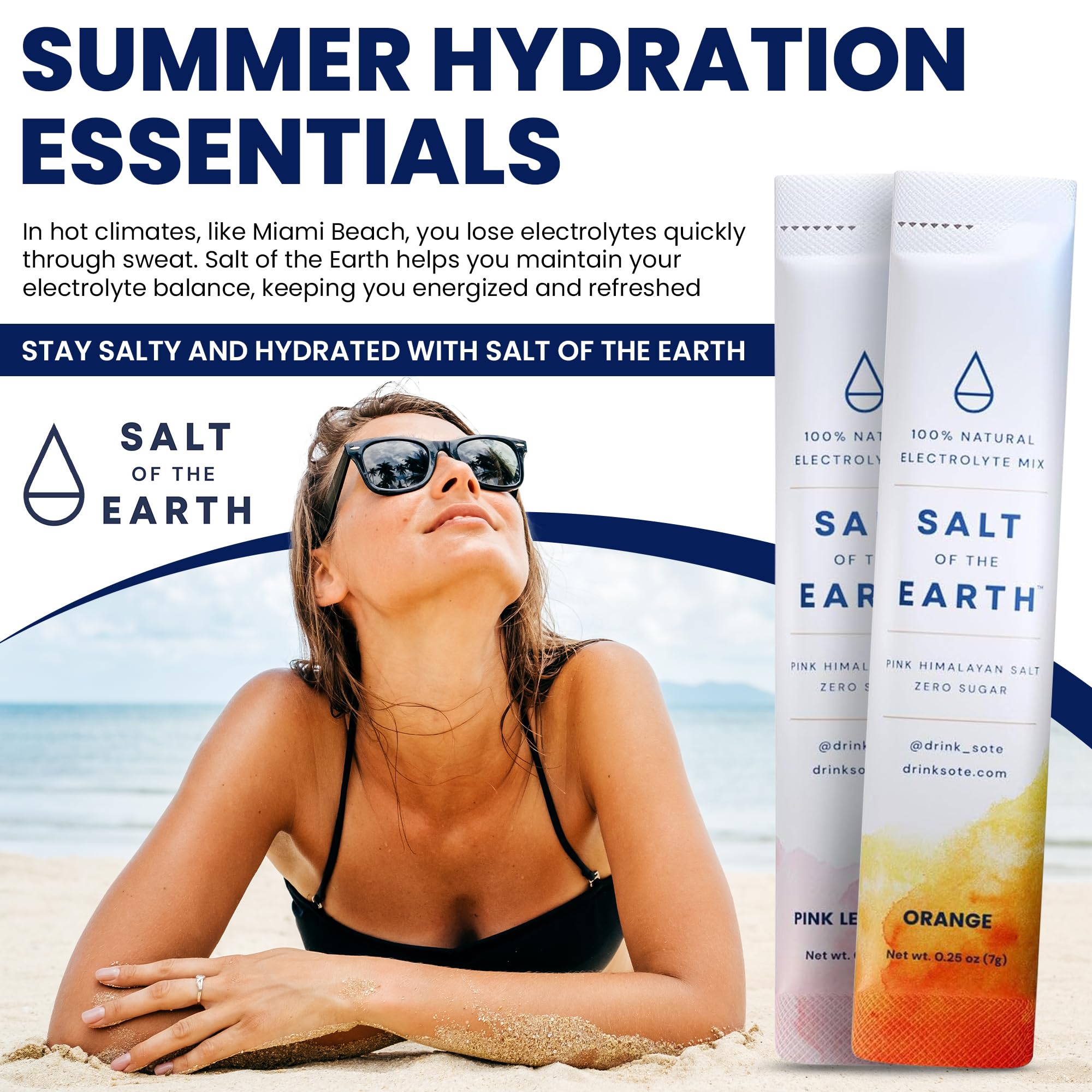 Salt of the Earth etiqueta con lista de ingredientes y transparencia del producto