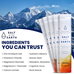 Salt of the Earth etiqueta de ingredientes, transparencia y calidad garantizada