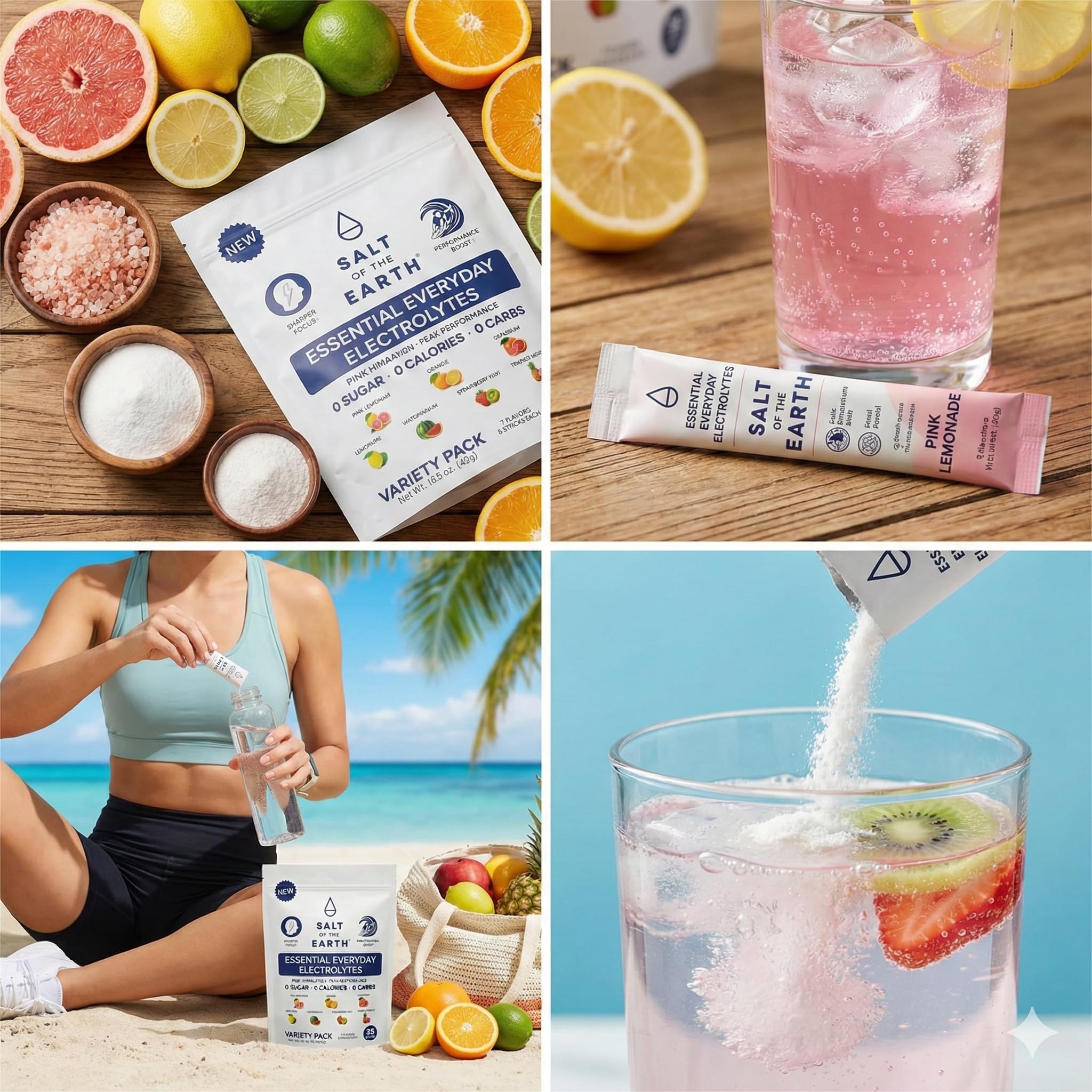 Salt of the Earth sticks individuales, conveniencia para viaje y bolsillo
