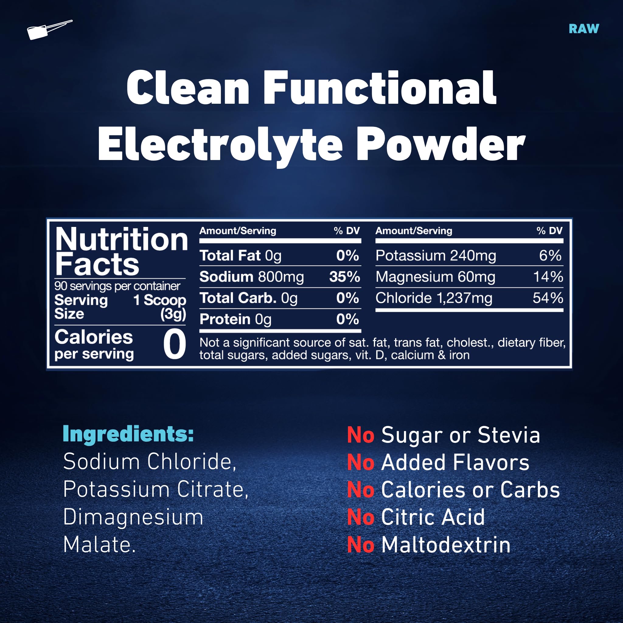 Saltivate etiqueta nutricional clara, información de 800 mg sodio por porción