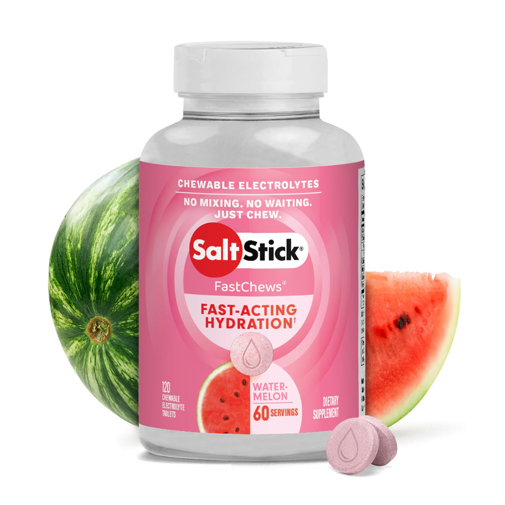 SaltStick envase de FastChews 120 comp para transporte rápido y dosificación