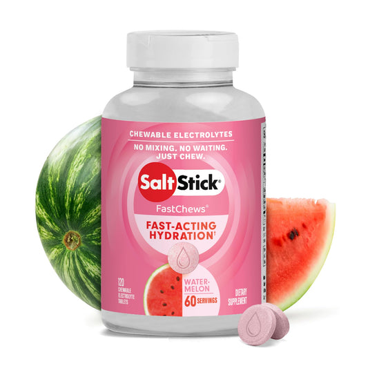 SaltStick envase de FastChews 120 comp para transporte rápido y dosificación