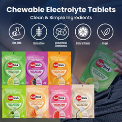 SaltStick envase abierto con tabletas visibles para toma inmediata