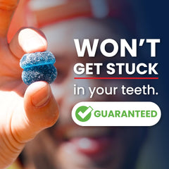 SaltStick sobre abierto con gomitas para llevar y consumir fácilmente en ruta