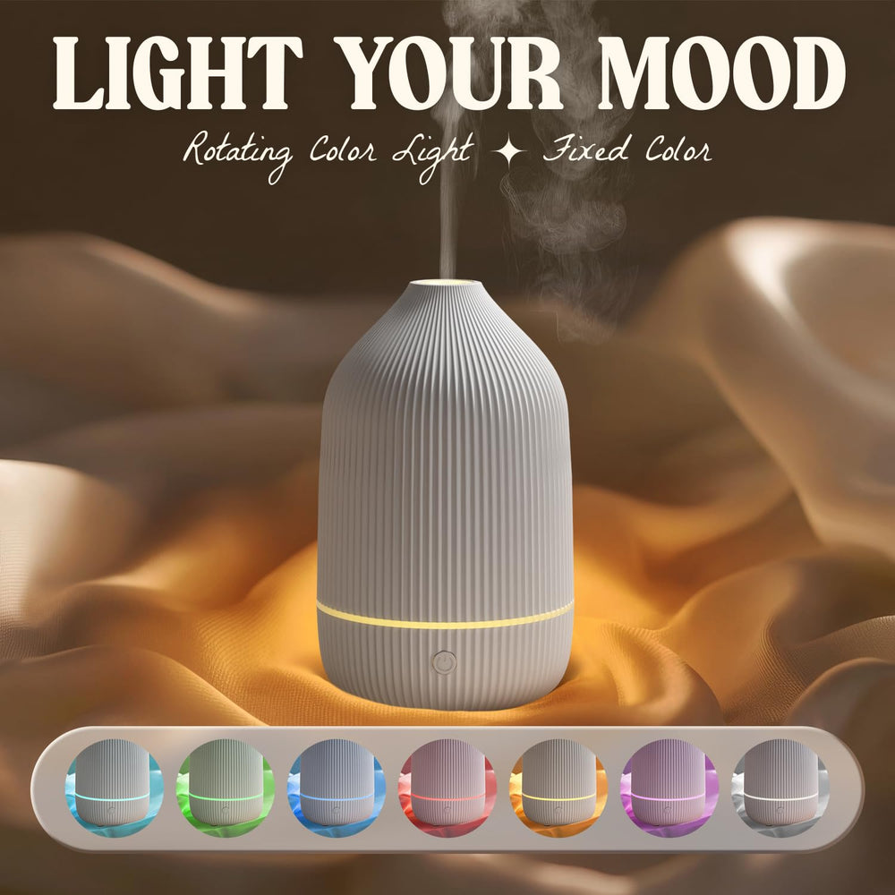 Salubrito difusor con ciclo de siete colores LED, crea iluminación ambiental relajante